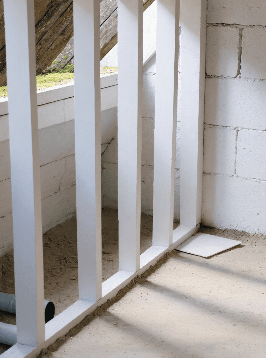 Mold on framing after